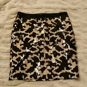 Black and gold skirt